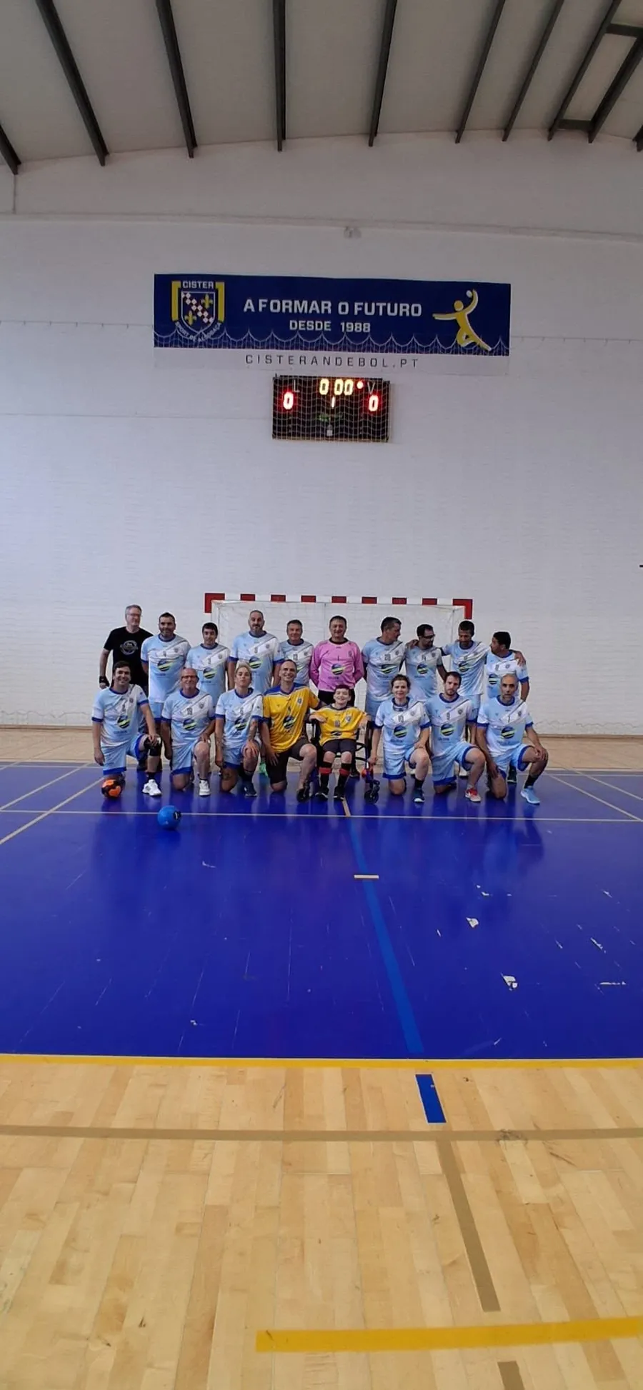 Equipa Masters Cister no Torneio Miguel Brás, um jogo solidário