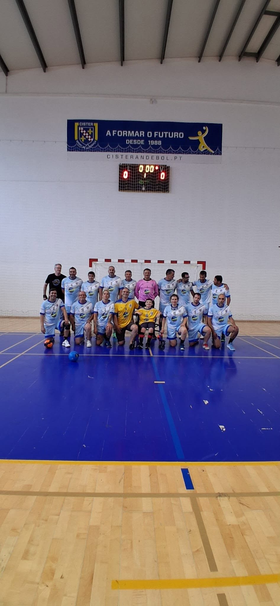 Equipa Masters Cister no Torneio Miguel Brás, um jogo solidário
